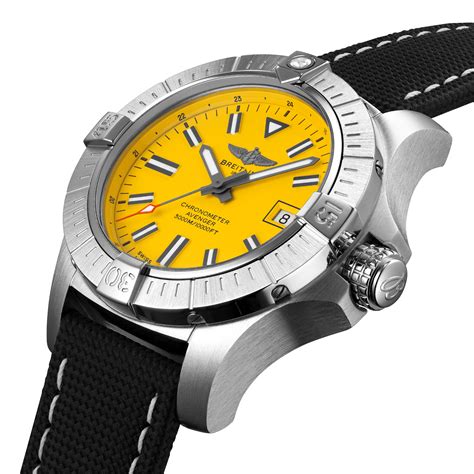 breitling seawolf yellow dial strap|Avenger Automatic 45 Seawolf .